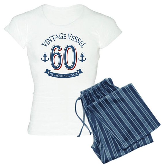 CafePress - Nautical 60Th Birthday - Women's Light Pajamas