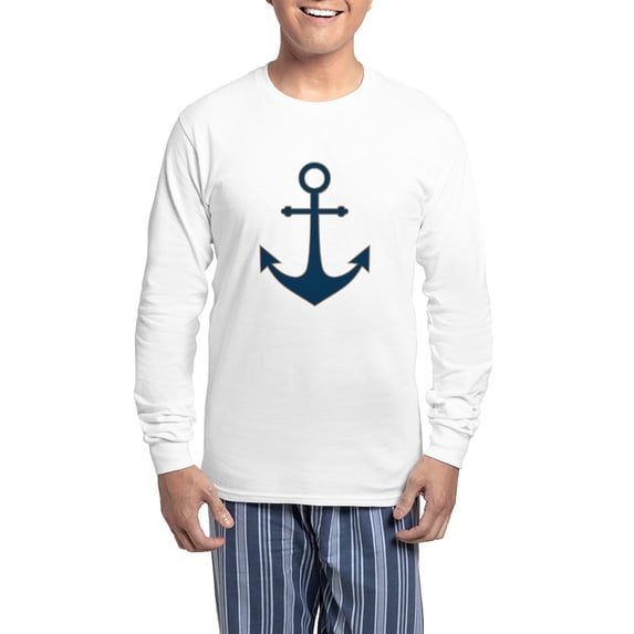 CafePress - Nautical Anchor - Men's Long Sleeve Light Pajama Set