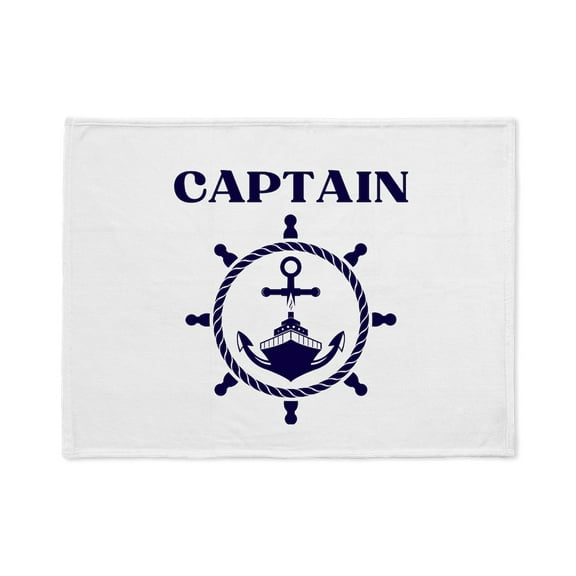 CafePress - Nautical Anchor Yachting Sailing Boat Captain - Soft Fleece Throw Stadium Blanket, 30"x40"