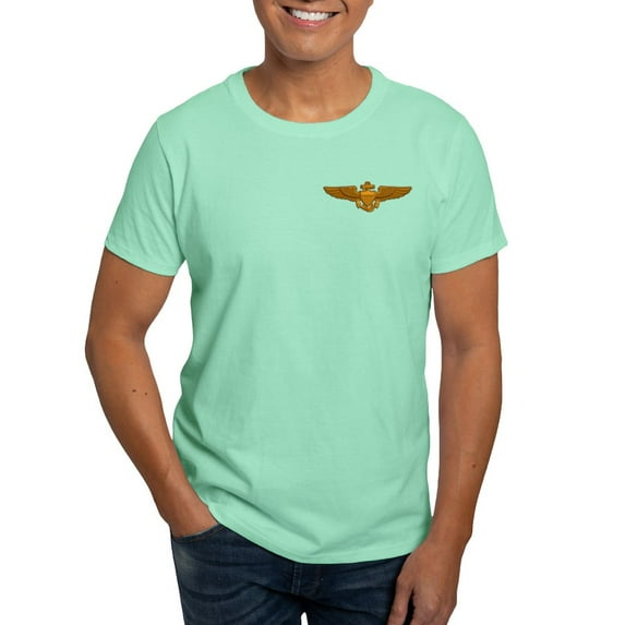 CafePress - Naval Aviator Wings Dark T Shirt - Men's Classic Graphic Cotton T-Shirt