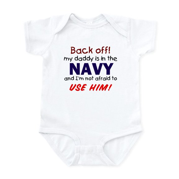 CafePress - Navy Daddy Infant Bodysuit - Baby Light Bodysuit, Size Newborn - 24 Months