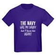 thumbnail image 1 of CafePress - Navy Daddy's Heart Kids Dark T Shirt - Dark T-Shirt Kids XS-XL, 1 of 4
