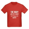 thumbnail image 1 of CafePress - Navy Daddy's Heart Kids Dark T Shirt - Dark T-Shirt Kids XS-XL, 1 of 4