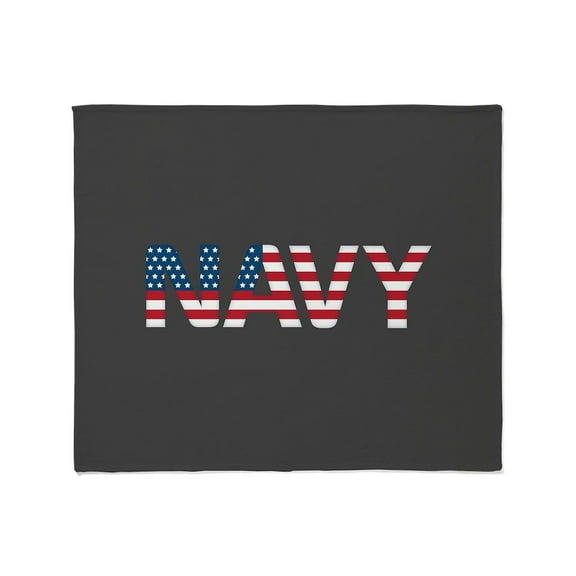 CafePress - Navy Flag Throw Blanket - Soft Fleece Throw Blanket, 50"x60" for All Ages