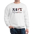 thumbnail image 1 of CafePress - Navy Grandma Flag Sweatshirt - Crew Neck Sweatshirt, 1 of 4