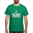 thumbnail image 1 of CafePress - Navy Honor Courage Commitment Dark T Shirt - Men's Classic Graphic Cotton T-Shirt, 1 of 4