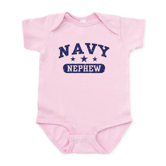 CafePress - Navy Nephew Infant Bodysuit - Baby Light Bodysuit, Size Newborn - 24 Months