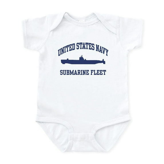 CafePress - Navy Submarine Infant Bodysuit - Baby Light Bodysuit, Size Newborn - 24 Months