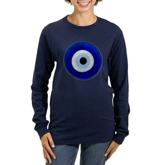 CafePress - Nazar Amulet Evil Eye Protection Long Sleeve T Shi - Women's Long Sleeve Graphic Tee Casual Fit