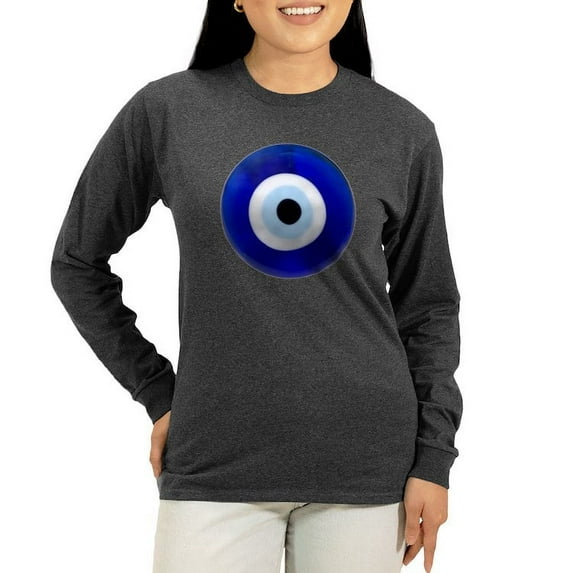 CafePress - Nazar Amulet Evil Eye Protection Long Sleeve T Shi - Women's Long Sleeve Graphic Tee Casual Fit