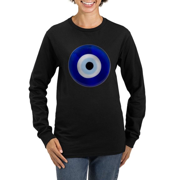 CafePress - Nazar Amulet Evil Eye Protection Long Sleeve T Shi - Women's Long Sleeve Graphic Tee Casual Fit