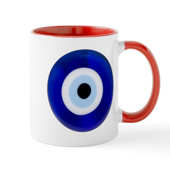CafePress - Nazar Amulet Evil Eye Protection Mugs - 11 oz Ceramic Mug - Novelty Coffee Tea Cup