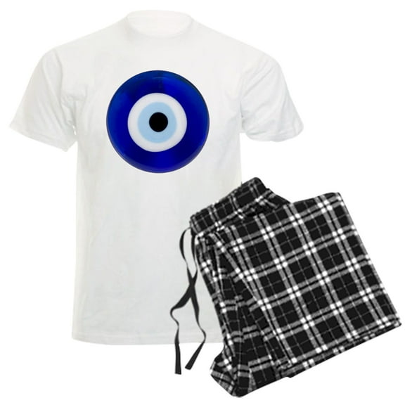 CafePress - Nazar Amulet Evil Eye Protection Pajamas - Men's Light Loose Fit Cotton Pajama Set