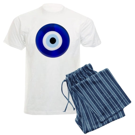 CafePress - Nazar Amulet Evil Eye Protection Pajamas - Men's Light Loose Fit Cotton Pajama Set