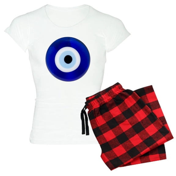 CafePress - Nazar Amulet Evil Eye Protection Pajamas - Women's Light Pajamas