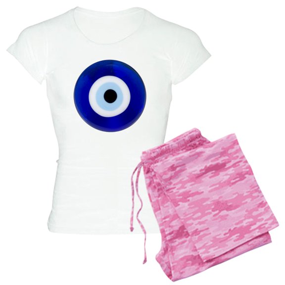 CafePress - Nazar Amulet Evil Eye Protection Pajamas - Women's Light Pajamas