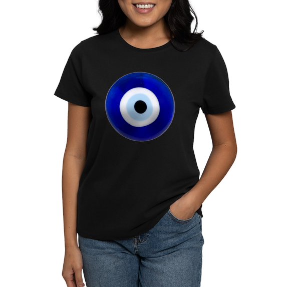 CafePress - Nazar Amulet Evil Eye Protection T Shirt - Women's Traditional Fit Dark T-Shirt