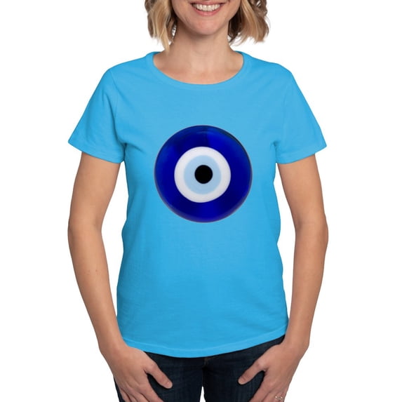CafePress - Nazar Amulet Evil Eye Protection T Shirt - Women's Traditional Fit Dark T-Shirt
