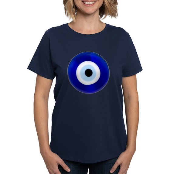 CafePress - Nazar Amulet Evil Eye Protection T Shirt - Women's Traditional Fit Dark T-Shirt