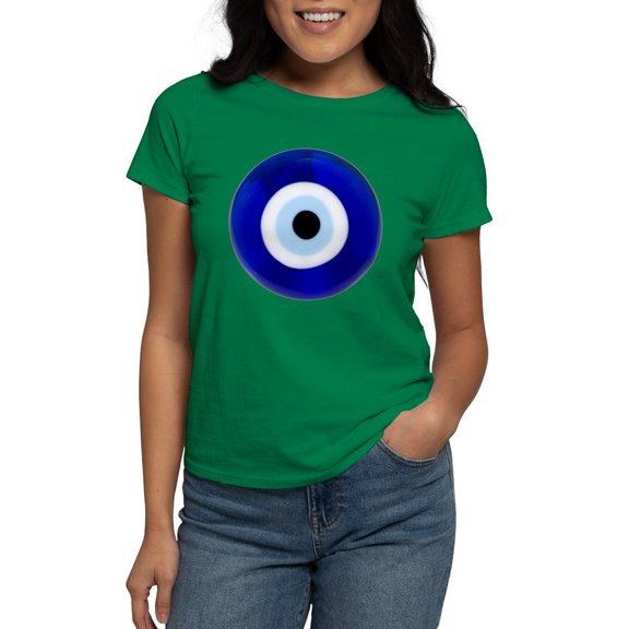 CafePress - Nazar Amulet Evil Eye Protection T Shirt - Women's Traditional Fit Dark T-Shirt