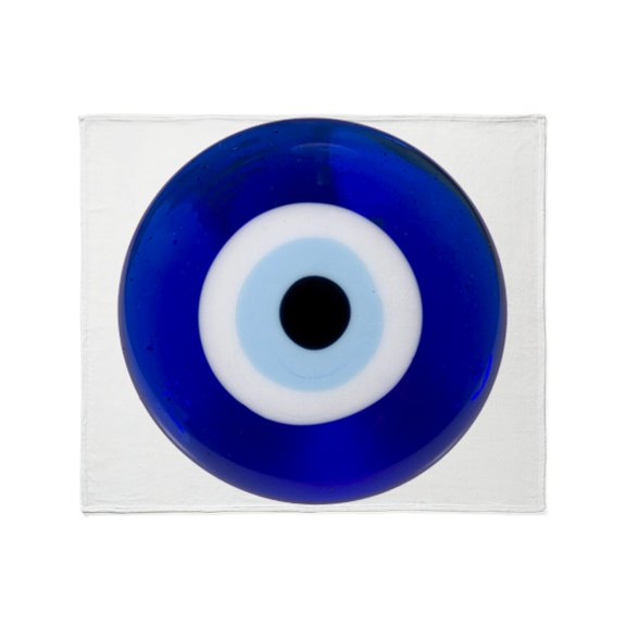 CafePress - Nazar Amulet Evil Eye Protection Throw Blanket - Soft Fleece Throw Blanket, 50"x60" for All Ages