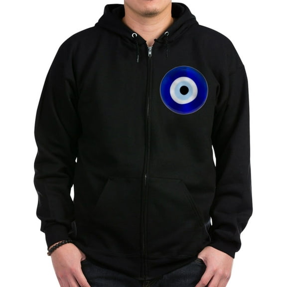 CafePress - Nazar Amulet Evil Eye Protection Zip Hoodie - Zip Hoodie, Classic Hooded Sweatshirt with Metal Zipper