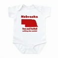 thumbnail image 1 of CafePress - Nebraska Football Infant Bodysuit - Baby Light Bodysuit, Size Newborn - 24 Months, 1 of 4