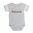 thumbnail image 1 of CafePress - Nebraska Rbw Txt - Cute Infant Baby Football Bodysuit, 1 of 3