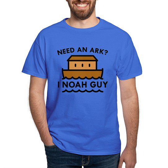 CafePress - Need An Ark? Dark T Shirt - Men's Classic Cotton T-Shirts