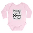 thumbnail image 1 of CafePress - Need More Books Fixed Folka Body Suit - Long Sleeve Cotton Baby Bodysuit, 1 of 4