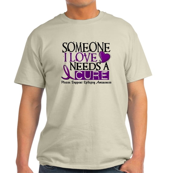 CafePress - Needs A Cure EPILEPSY Light T Shirt - Men's Classic Graphic T-Shirt