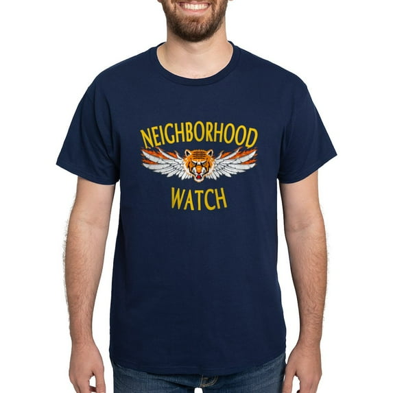 CafePress - Neighborhood Watch Dark T Shirt - Men's Classic Graphic Cotton T-Shirt