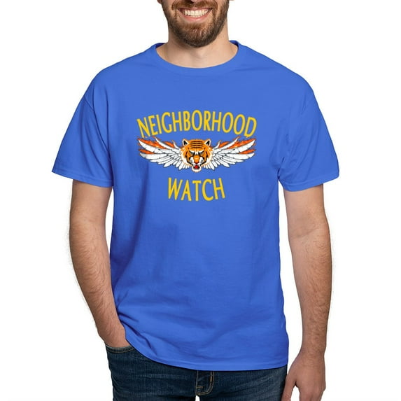 CafePress - Neighborhood Watch Dark T Shirt - Men's Classic Graphic Cotton T-Shirt