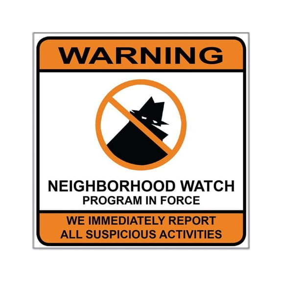 CafePress - Neighborhood Watch Stickers Square Sticker 3 - Square Sticker 3" x 3"