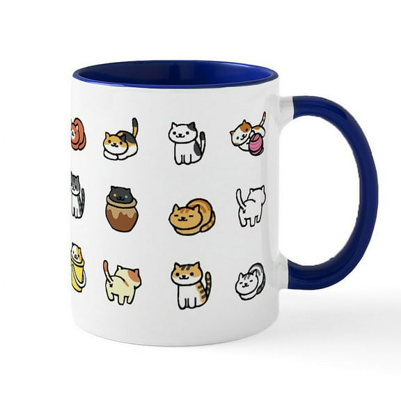 CafePress - Neko Atsume - 11 oz Ceramic Mug - Novelty Coffee Tea Cup