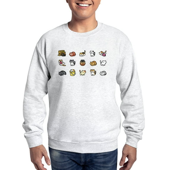 CafePress - Neko Atsume Jumper - Crew Neck Sweatshirt