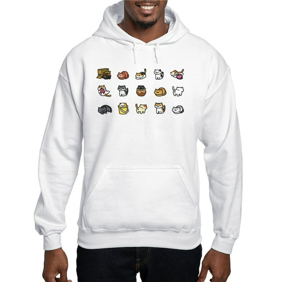 CafePress - Neko Atsume Jumper Hoody - Pullover Hoodie, Hooded Sweatshirt