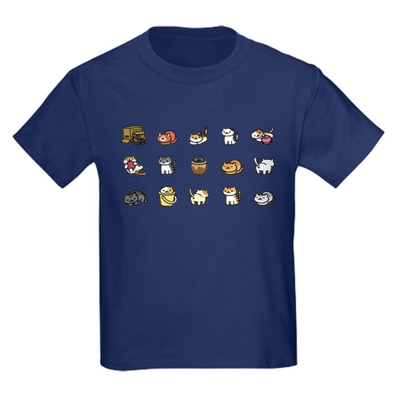 CafePress - Neko Atsume T Shirt - Dark T-Shirt Kids XS-XL