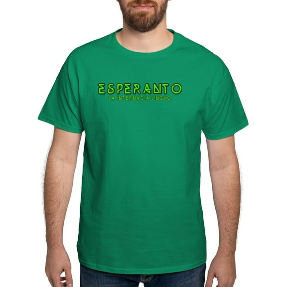 CafePress - Neon Esperanto Dark T Shirt - Men's Classic Graphic Cotton T-Shirt