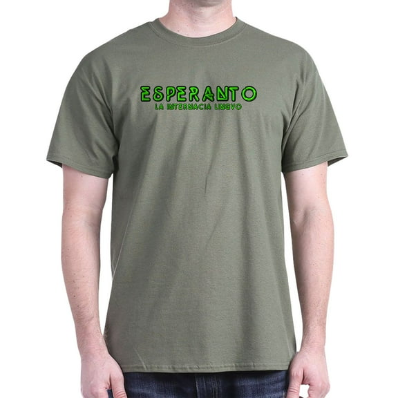 CafePress - Neon Esperanto Dark T Shirt - Men's Classic Graphic Cotton T-Shirt
