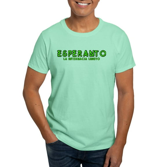 CafePress - Neon Esperanto Dark T Shirt - Men's Classic Graphic Cotton T-Shirt