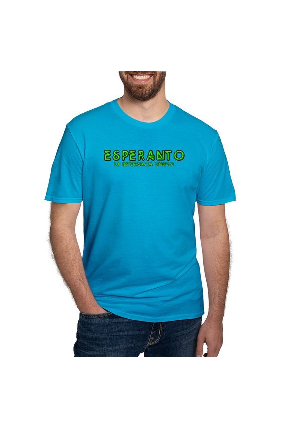 - Neon Esperanto Du Men's Classic T Shirt - Men's Fitted T-Shirt