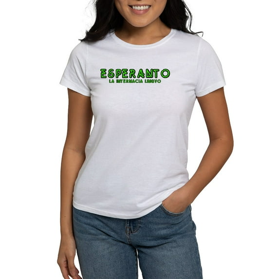 CafePress - Neon Esperanto Women's T Shirt - Women's Classic T-Shirt