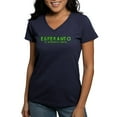 thumbnail image 1 of CafePress - Neon Esperanto Women's V Neck Dark T Shirt - Women's V-Neck Dark T-Shirt, 1 of 4