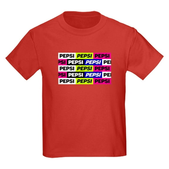 CafePress - Neon Pepsi Pattern Kids T Shirt - Dark T-Shirt Kids XS-XL