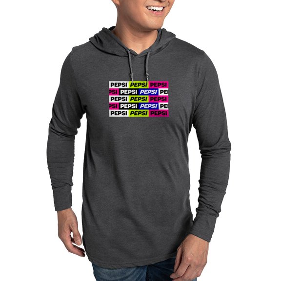 CafePress - Neon Pepsi Pattern - Mens Hooded Shirt