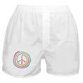 thumbnail image 1 of CafePress - Neon Spiral Peace Sign II Boxer Shorts - Men's Novelty Boxer Shorts, 1 of 3