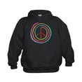 thumbnail image 1 of CafePress - Neon Spiral Peace Sign II - Kids Hooded Sweatshirt, Classic Hoodie, 1 of 4