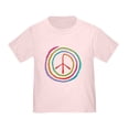 thumbnail image 1 of CafePress - Neon Spiral Peace Sign II Toddler T Shirt - Cute Toddler T-Shirt, 100% Cotton, 1 of 4