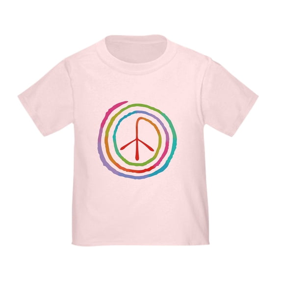 CafePress - Neon Spiral Peace Sign II Toddler T Shirt - Cute Toddler T-Shirt, 100% Cotton